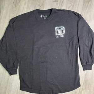 WDW Walt Disney World Spirit Jersey XS Black Silver Sequins #disneyparks